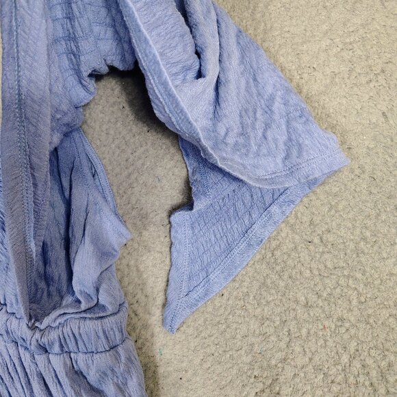 Free People Beach La La Maxi Dress Women's Medium Lavender Blue Influencer Boho - Picture 2 of 11